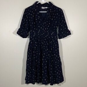 Eshakti Anchor Print Dress Size Small S